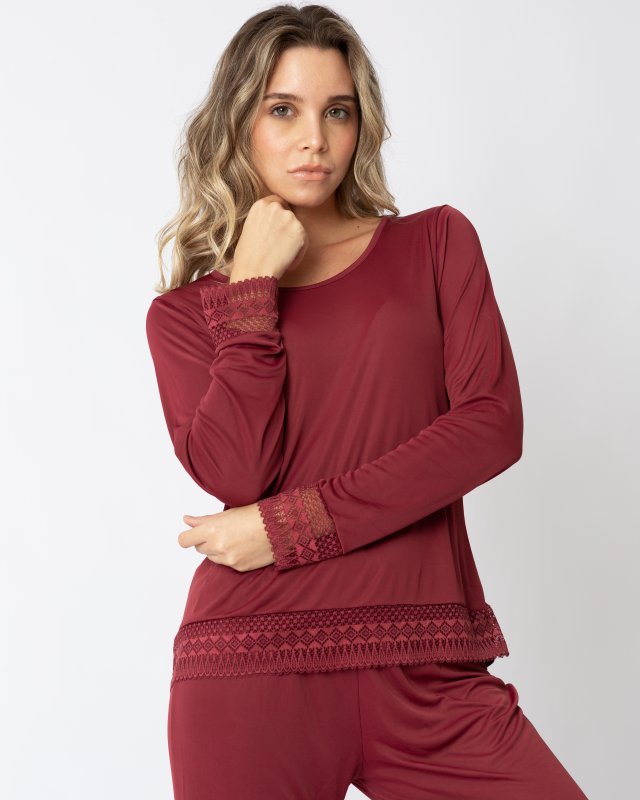 PIJAMA CLAUDIA VINO