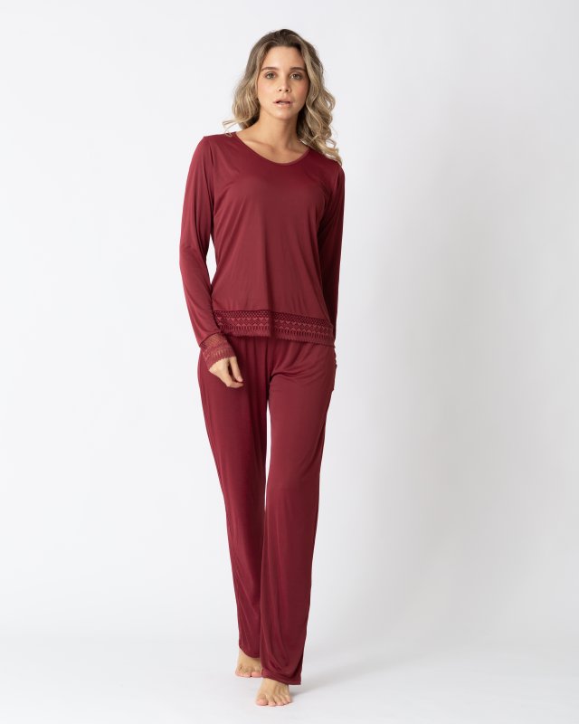 PIJAMA CLAUDIA VINO